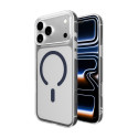 Kryt Puro Lite Mag pro iPhone 17 Pro – transparentní modrý krouže