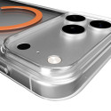 Kryt Puro Lite Mag pro iPhone 17 Pro – transparentní s oranžovým