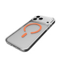 Kryt Puro Lite Mag pro iPhone 17 Pro – transparentní s oranžovým