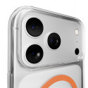Kryt Puro Lite Mag pro iPhone 17 Pro – transparentní s oranžovým