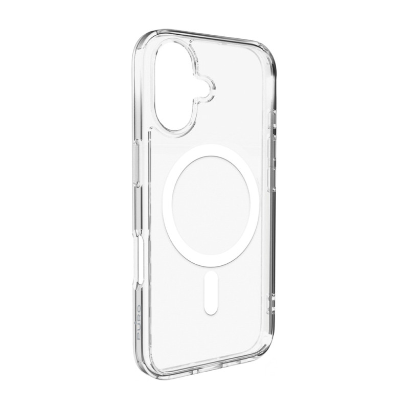 Kryt Puro LITE MAG pro iPhone 17 - transparentní/bílý kroužek