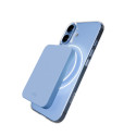 Kryt Puro Lite Mag pro iPhone 17 – transparentní s modrým kroužke