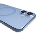 Kryt Puro Lite Mag pro iPhone 17 – transparentní s modrým kroužke