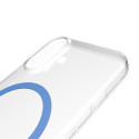 Kryt Puro Lite Mag pro iPhone 17 – transparentní s modrým kroužke