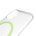 Kryt Puro Lite Mag iPhone 17 – transparent se zeleným kroužkem