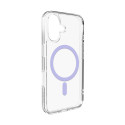 Kryt Puro Lite Mag TPU+PC pro iPhone 17 – transparent/růžový