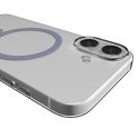 Kryt Puro Lite Mag TPU+PC pro iPhone 17 – transparent/růžový