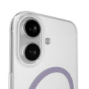 Kryt Puro Lite Mag TPU+PC pro iPhone 17 – transparent/růžový