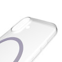 Kryt Puro Lite Mag TPU+PC pro iPhone 17 – transparent/růžový