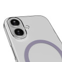 Kryt Puro Lite Mag TPU+PC pro iPhone 17 – transparent/růžový