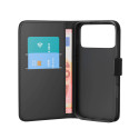 Kryt Puro WALLET STAND pro iPhone 17 Pro – černá