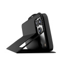 Kryt Puro WALLET STAND pro iPhone 17 Pro – černá