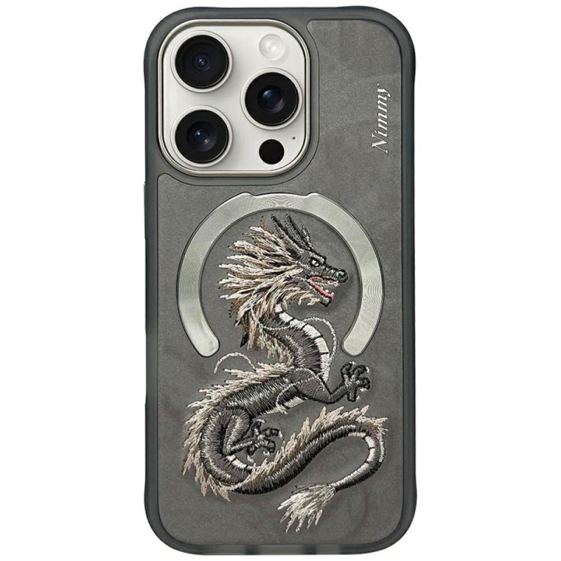 Kryt Nimmy NIMMY DRAGON pro iPhone 16 Pro Max - šedá