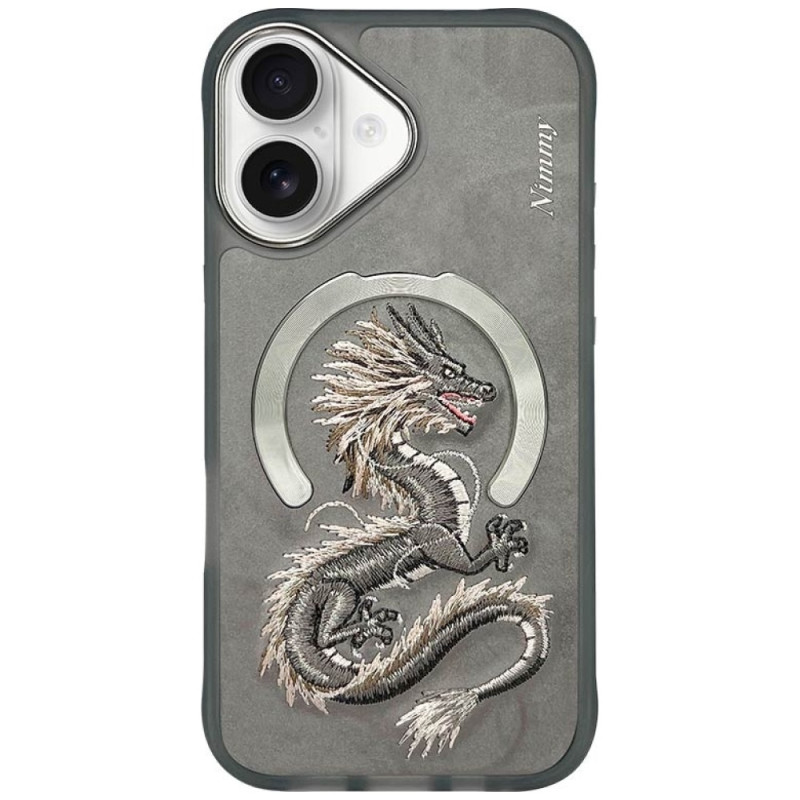 Kryt Nimmy NIMMY DRAGON pro iPhone 16 - šedý
