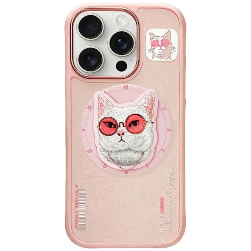 Kryt Nimmy COOL CAT MagSafe pro iPhone 16 Pro Max - pink