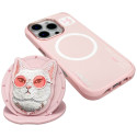 Kryt Nimmy COOL CAT MagSafe pro iPhone 16 Pro Max - pink