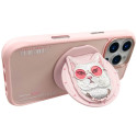 Kryt Nimmy COOL CAT MagSafe pro iPhone 16 Pro Max - pink