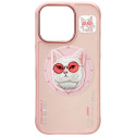 Kryt Nimmy COOL CAT MagSafe pro iPhone 16 Pro Max - pink