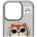 Kryt Nimmy COOL CAT MagSafe pro iPhone 16 Pro – šedá