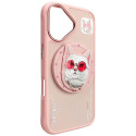 Kryt Nimmy COOL CAT pro iPhone 16 - růžový