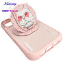 Kryt Nimmy COOL CAT pro iPhone 16 - růžový