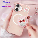 Kryt Nimmy COOL CAT pro iPhone 16 - růžový