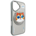 Kryt Nimmy COOL CAT pro iPhone 16 - šedý