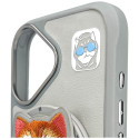 Kryt Nimmy COOL CAT pro iPhone 16 - šedý