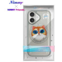 Kryt Nimmy COOL CAT pro iPhone 16 - šedý