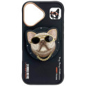 Kryt Nimmy COOL GLASSES pro iPhone 16 - black