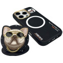 Kryt Nimmy Glasses Cool Dog MagSafe iPhone 16 Pro – černý