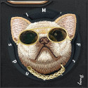 Kryt Nimmy Glasses Cool Dog MagSafe iPhone 16 Pro – černý