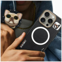 Kryt Nimmy Glasses Cool Dog MagSafe iPhone 16 Pro – černý