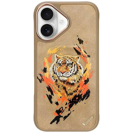Kryt Nimmy TIGER pro iPhone 16 - hnědý
