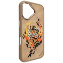 Kryt Nimmy TIGER pro iPhone 16 - hnědý
