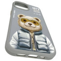 Kryt Nimmy Cool&amp;Cute 2.0 Bear iPhone 15 - šedá