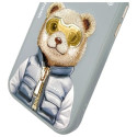 Kryt Nimmy Cool&amp;Cute 2.0 Bear iPhone 15 - šedá