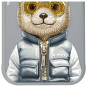 Kryt Nimmy Cool&amp;Cute 2.0 Bear iPhone 15 - šedá