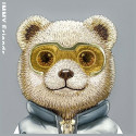 Kryt Nimmy Cool&amp;Cute 2.0 Bear iPhone 15 - šedá