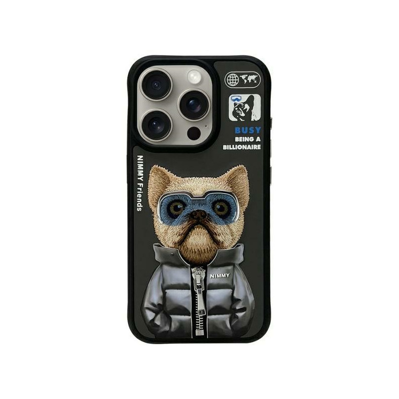 Kryt Nimmy Nimmy Cool&Cute 2.0 pro iPhone 15 Pro - černý