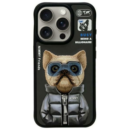 Kryt Nimmy Cool&Cute 2.0 pro iPhone 15 Pro - černý