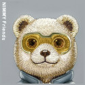 Kryt Nimmy Cool&Cute 2.0 iPhone 15 Pro - šedý