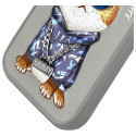 Kryt Nimmy Cool Cat Case pro iPhone 15 Pro - šedý