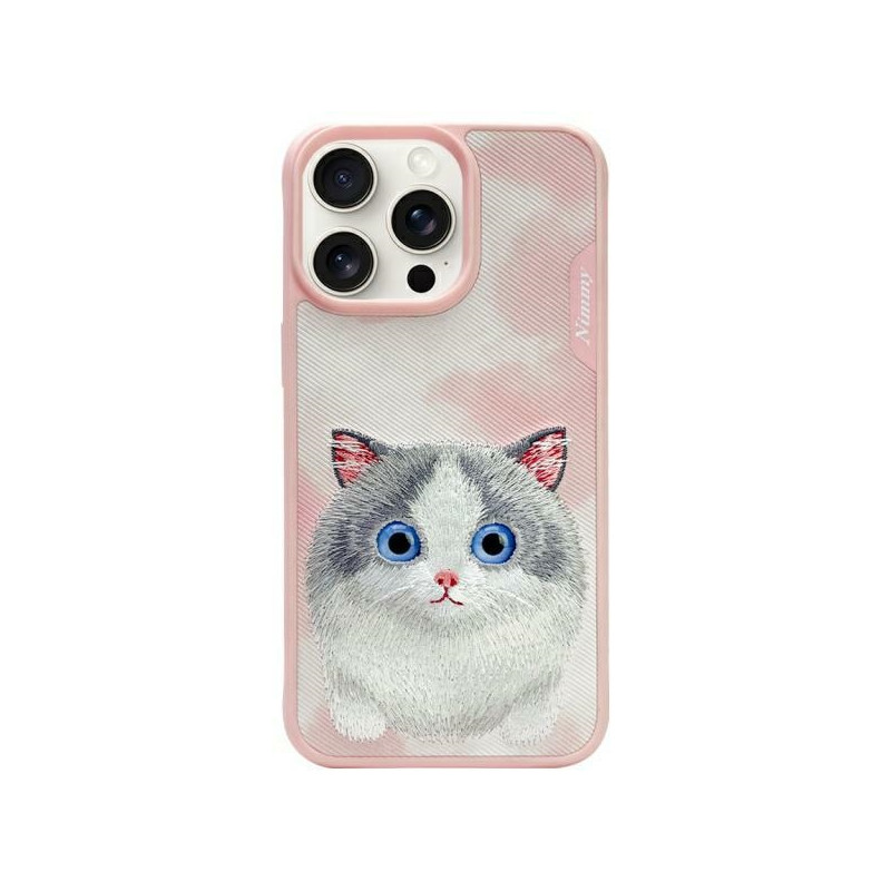 Kryt Nimmy NIMMY BIG EYE D PET 2.0 pro iPhone 15 Pro Max - růžový