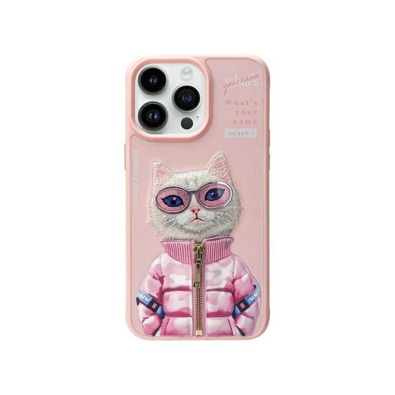 Kryt Nimmy Nimmy Cool&Cute 2.0 pro iPhone 15 Pro Max - růžová