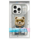 Kryt Nimmy Cool&Cute 2.0 Bear Case iPhone 15 Pro Max šedý