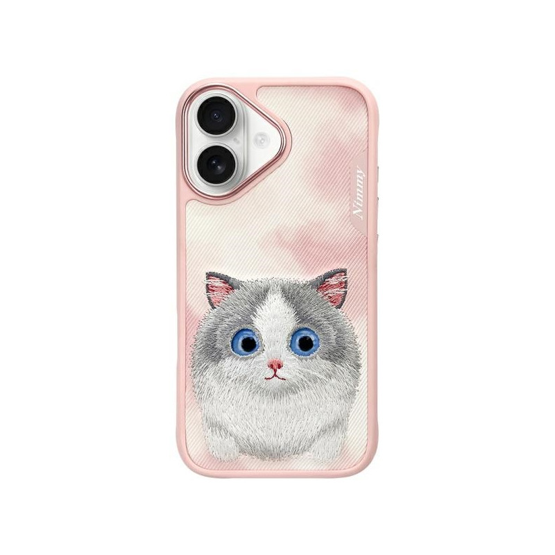 Kryt Nimmy Nimmy Big Eyed Pet 2.0 pro iPhone 16 - růžový