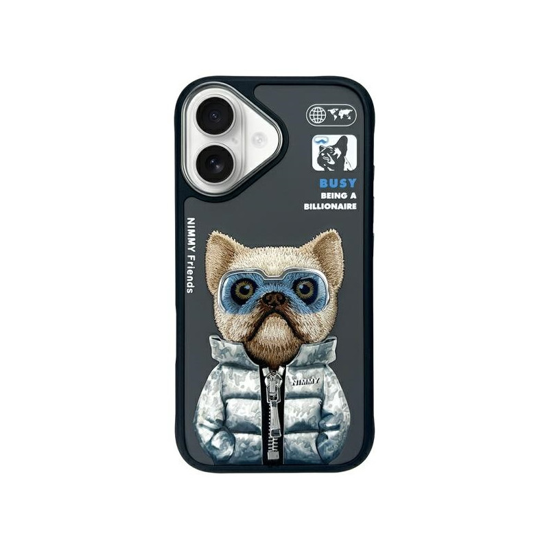 Kryt Nimmy NIMMY COOL& CUTE 2.0 pro iPhone 16 - černý
