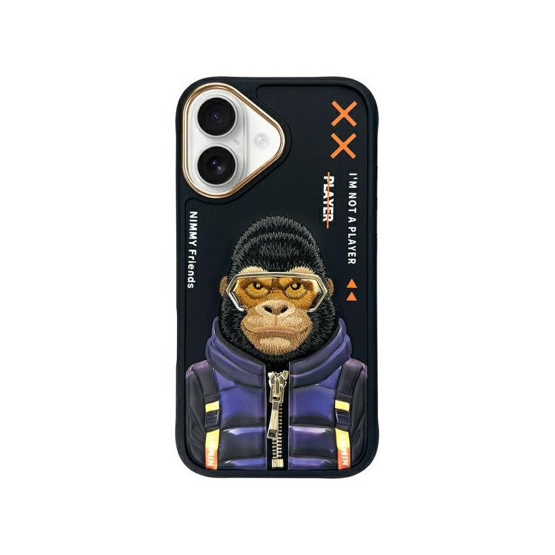 Kryt Nimmy NIMMY COOL&CUTE 2.0 pro iPhone 16 - černý