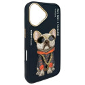 Kryt Nimmy NIMMY GLASSES COOL DOG iPhone 16 - černý